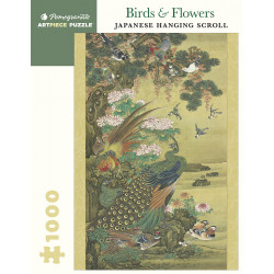 1000P Birds & Flowers - Japanese Hanging Scroll
