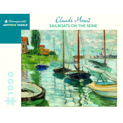 1000P Claude Monet - Sailboats on the Seine